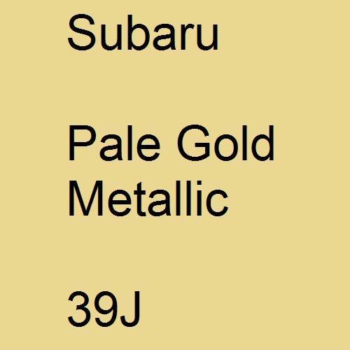 Subaru, Pale Gold Metallic, 39J.